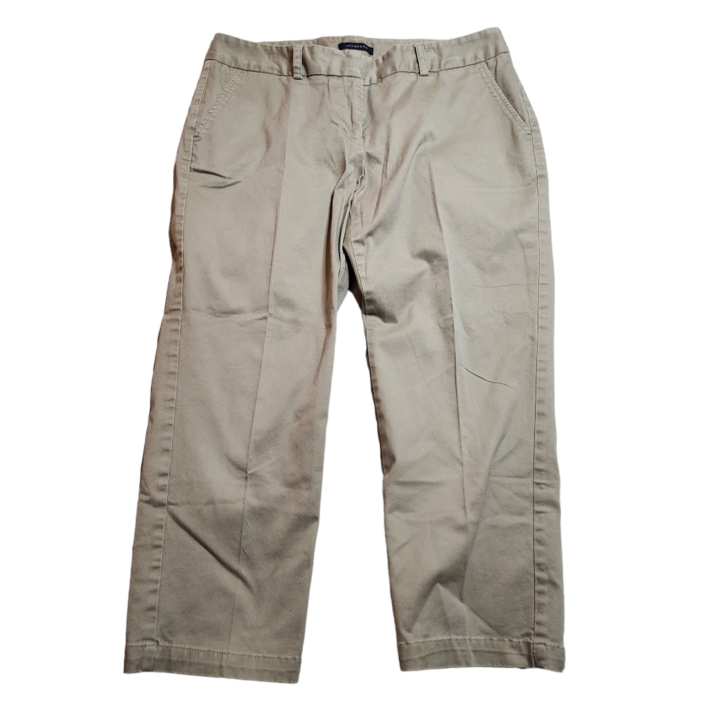 Lands' End Women's Tan Capris Size 10 Fit 1